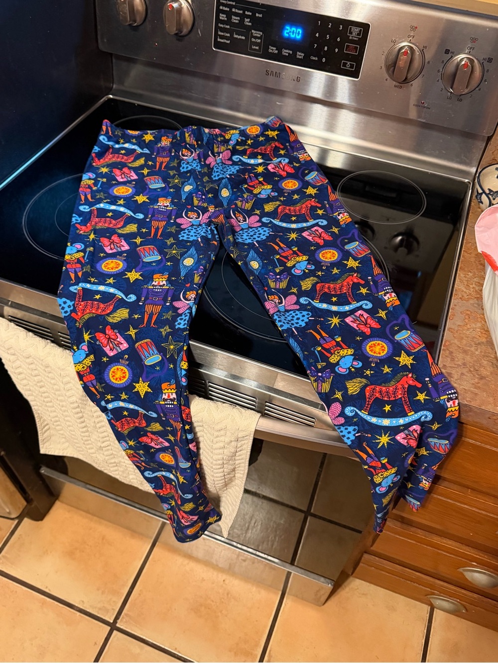 Women’s plus sized Christmas Nutcracker Print Leggings